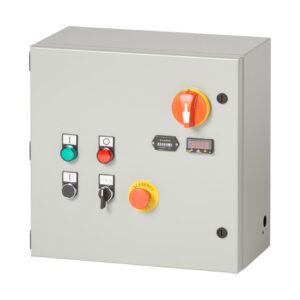 control panel box on white background